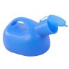 2000ML Male Urinal -with Cover,can Be Reused,Portable Mens Potty Pee Bottle Collector Travel Toilet (Blue) Happy view 1