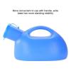 2000ML Male Urinal -with Cover,can Be Reused,Portable Mens Potty Pee Bottle Collector Travel Toilet (Blue) Happy view 2