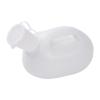 Urinals for Men - 2000mL Thick Plastic Mens Bedpan Bottle with Lid - Male Portable Pee Bottles - Travel Urine Collection Containers(White) Happy view 2
