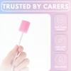 250 x Easy Care Solutions Oral Pink Swabs | Disposable Pink Oral Foam Swabsticks | Mouth Cleaning Stick Swab | Pack of 250 (1 Pack of 250) view 2