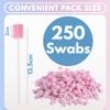 250 x Easy Care Solutions Oral Pink Swabs | Disposable Pink Oral Foam Swabsticks | Mouth Cleaning Stick Swab | Pack of 250 (1 Pack of 250) view 4