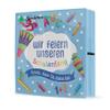 20 Napkins "Our First Day of School" Blue for Boys | First Day of School | Table Decoration | Schn, dass du bei bist" | German Production 33 x 33 cm view 3