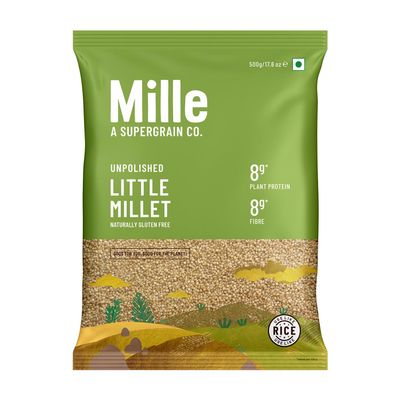 Mill Little Millet Whole Grain, Gluten Free, High Protein, 500g