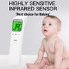 Forehead Thermometer No Touch Infrared Digital Thermometers for Adults Kids, Touchless Baby, Non-Contact Forehead, Ear & Body, Fast Accurate Readings with Fever alarm Large LCD Display (white) view 2