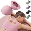 LTLCLZ 1Pair Massage Ball Yoga Muscle Relaxation Pain Relief Portable Fascia Ball Silicone Anti Cellulite Cup Vacuum Massage Suction Cups,Pink view 2