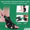 JOMECA Upgraded Drop Foot Brace for Walking with Shoes - Dual Forefoot Support Plates Adjustable Soft AFO, Foot Drop, TBI, ALS, MS, Bone Fracture, Fits Women & Men (Left, L/XL) view 3