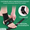 JOMECA Upgraded Drop Foot Brace for Walking with Shoes - Dual Forefoot Support Plates Adjustable Soft AFO, Foot Drop, TBI, ALS, MS, Bone Fracture, Fits Women & Men (Left, L/XL) view 4