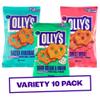 Olly's Pretzel Thins, Mixed Variety Pack, 35g (Pack of 10), x3 Sour Cream, x3 Sweet Chilli & x4 Original Salted, Low Calorie Snacks, Low Fat, Source of Fibre, No Preservatives view 1
