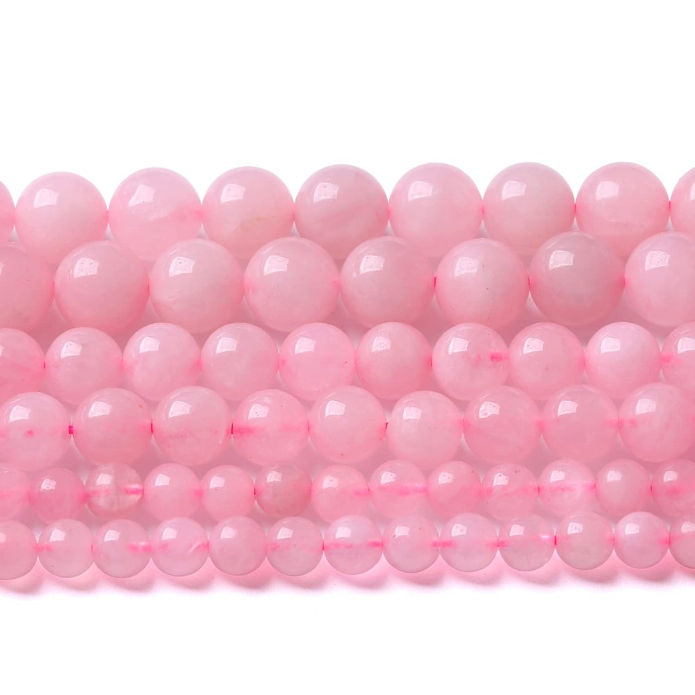 10MM 38PCS Natural Stone Brazilian Rose Quartz Crystal Beads for Jewelry Making DIY Bracelet