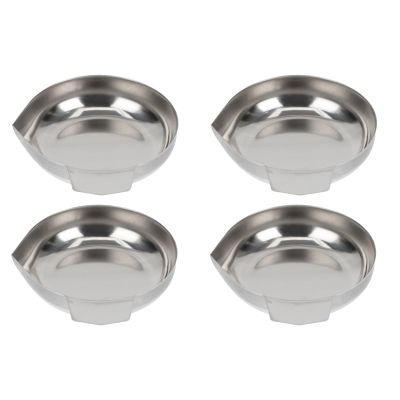 Cabilock 4 pcs Powder Pans Weighing Boats Scale Pan Metal Weighing Dishes for Reloading Scale