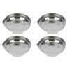 Cabilock 4 pcs Powder Pans Weighing Boats Scale Pan Metal Weighing Dishes for Reloading Scale view 1