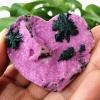 Kigauru Natural crystal rough Natural Mineral Cobalt Calcite Raw Stone Crystal Heart Home Decor Pink and Purple Gemstones Energy Healing (Color : A25 74g) view 2