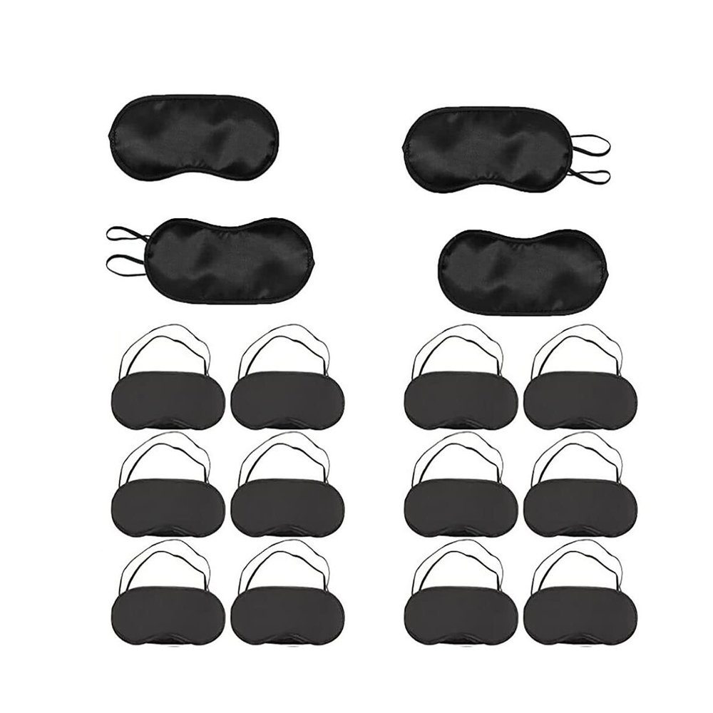 20Pcs Sleep Eye Mask Shade Cover Blindfold Night Sleeping Mask Wholesale Eye Mask for Blindfold Games Group Activity Organizer's (20pcs)