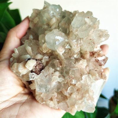 Kigauru Natural crystal rough Natural crystal fish-eye mineral specimens are arranged specimen home decorative stone (Color : A37 586g)