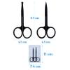 2Pcs Stainless Steel Nose Facial Hair Scissors, Beard Eyebrow Eyelash Trimmer for Men&Women view 2