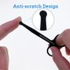 2Pcs Stainless Steel Nose Facial Hair Scissors, Beard Eyebrow Eyelash Trimmer for Men&Women view 3