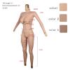 LIFI Crossdressing Silicone Bodysuit E Cup Ankle Length Silicone Breast for Crossdressers Drag Queen Transgender (Color 3, Gel Filling) view 4
