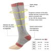 CRETUAO 2 Pair Zipper Women Compression Stockings Burn Fat Socks Open Toe Girl Compression Slim Beauty Leg,Grey,L/XL view 2
