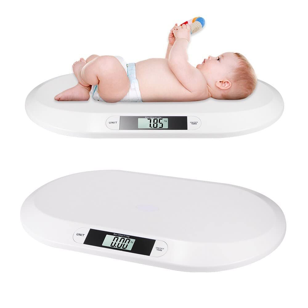 20KG Digital Scale Baby Weighing Wide Platform LCD Display Screen baby weight toddler health infant Scale Easy Wipe-Clean Toddler Scale Pet Scale