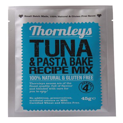Thornleys Natural Tuna Pasta Bake Recipe Mix |No Additives, Preservatives, Colours, MSG, and Gluten Free | Suitable for Coeliacs | 1 Pack Serves 4