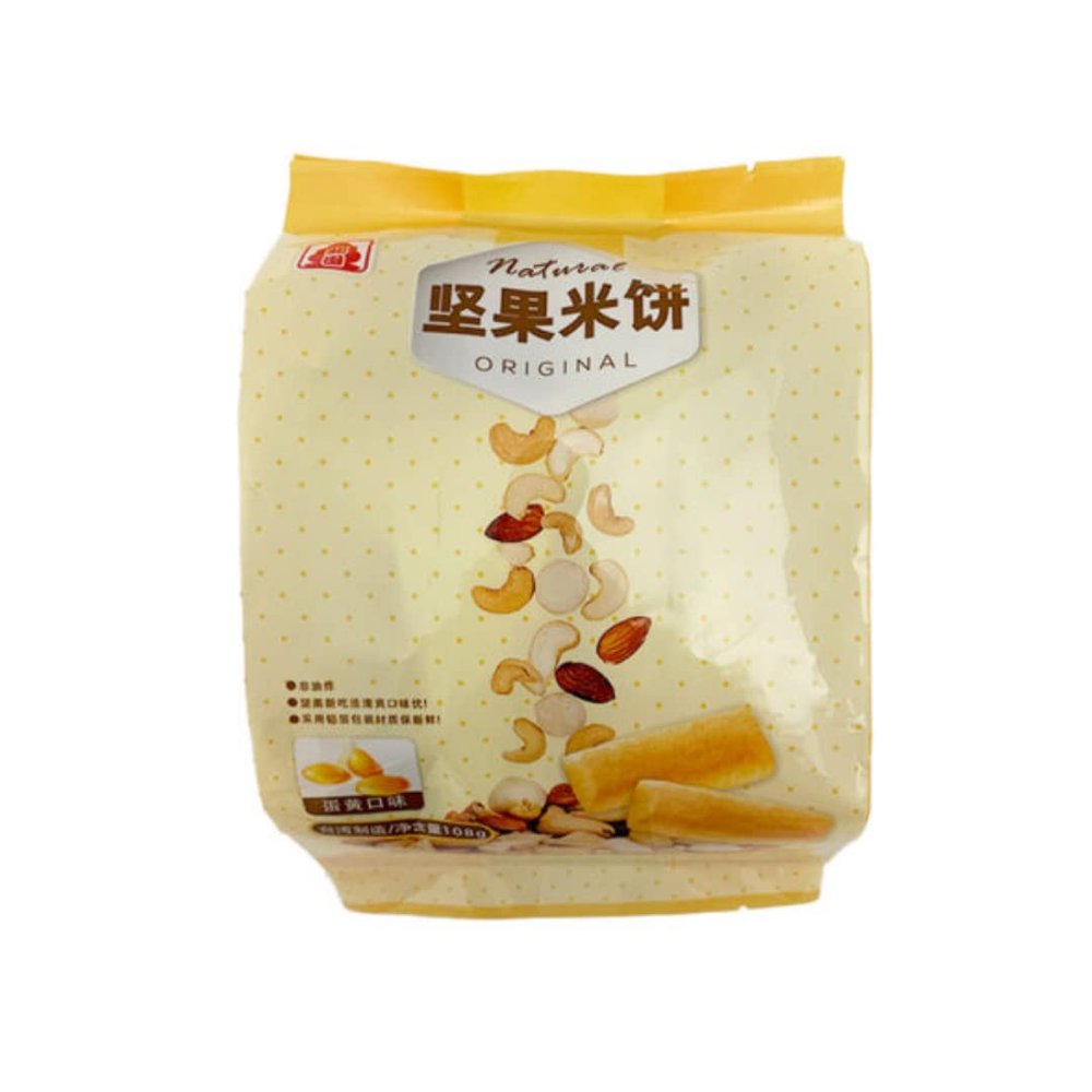 Peitien Nuts Rice Roll (Yolk Flavour) 108gr x 5 Pack