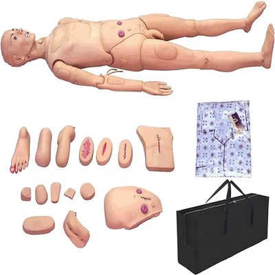 DACUN Male Patient Care Manikin 5.57ft Life Size Full Body Nursing Skills Training Manikin Training Manikin for Educational Teaching Research