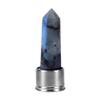 Youther Bamboo Natural Crystal Column Energy Healthy Water Cup Glass Bottle Crystal Obelisk Wand Natural Gemstone Quartz,elongated stone view 1