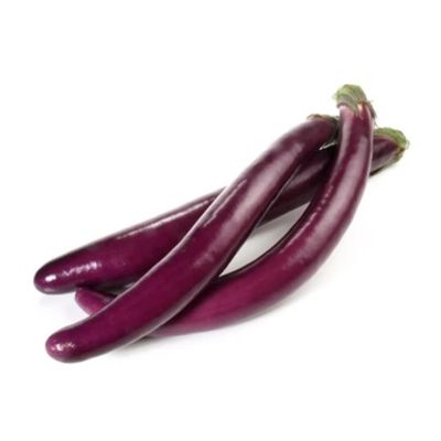 Fresh Long Eggplant 4 Pack | Premium Quality | Firm, Glossy & Flavorful | Ideal for Grilling, Stir-Fry & Curries | Fresh & Chilled Vegetables