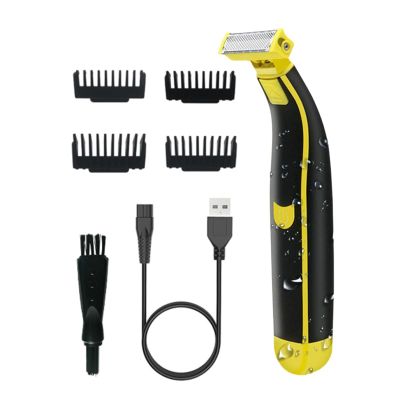 Voiakiu 2 Pieces Electric Shaver for Men, Waterproof Trimmer and , Rechargeable Shaving Set for Men, Wireless for Women, Hair Shaver for Face and Body Hair