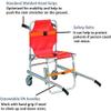 Folding Stair Chair Emergency Rescue Elevator Ambulance Firefighter Evacuation Lift Stair Chair with Quick Release Buckles 0118 (Color : Blue)-Orange view 3