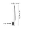 1pcs Double-head Bevel Eyebrow Tweezer Clip Brush Eyebrow Trimming Tool Stainless Steel Beauty Tools for Beauty Salon Home Use view 2
