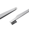 1pcs Double-head Bevel Eyebrow Tweezer Clip Brush Eyebrow Trimming Tool Stainless Steel Beauty Tools for Beauty Salon Home Use view 4
