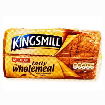 London Grocery Kingsmill Wholemeal Bread Sliced  5 Medium Loaves (4kg Total) | 25 Soft Slices per Loaf | Perfect for Sandwiches, Toast & Daily Snacking | Fresh & Chilled Delivery