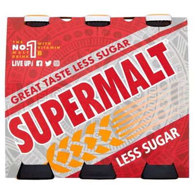 Supermalt Malt Drink 6 X 330ml x 2 Pack