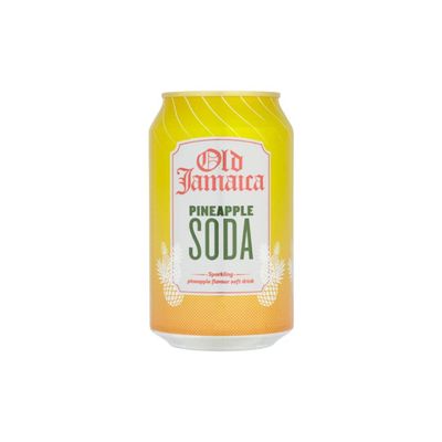 Old Jamaica Sparkling Pineapple Soda Drink 330ml x 20 Pack