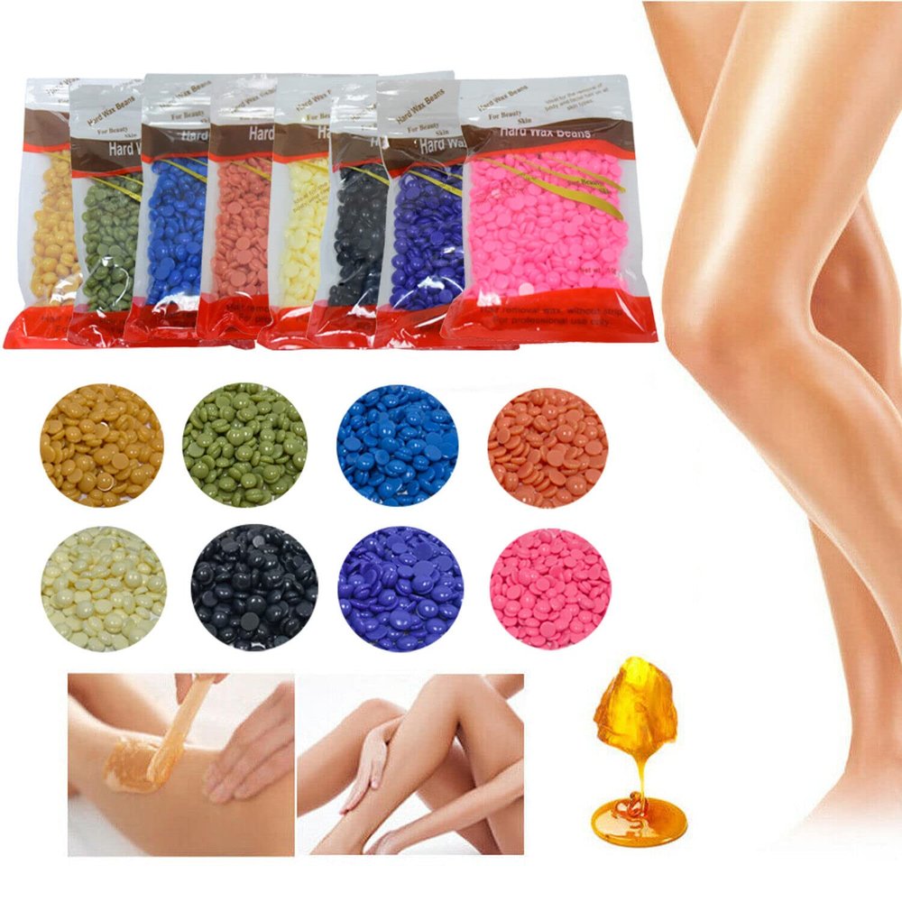 Face, Eyebrow, Back, Chest, Bikini Areas, Legs Depilatory For Depilatory Hard Wax Beans Pellet Hot Brazilian Waxing Beads Body Hair Removal (Lavender)