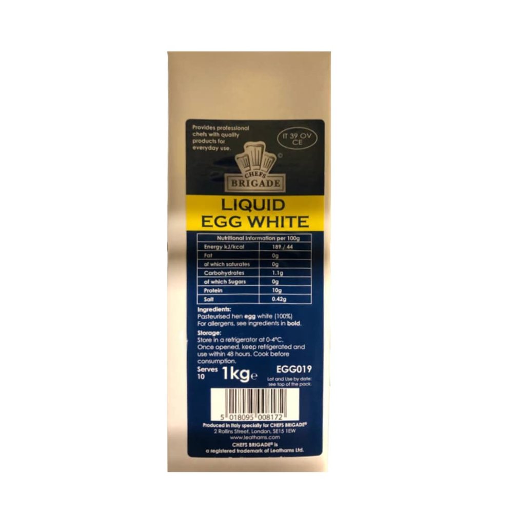 Chefs Brigade Liquid Egg White 1lt x 2 Pack