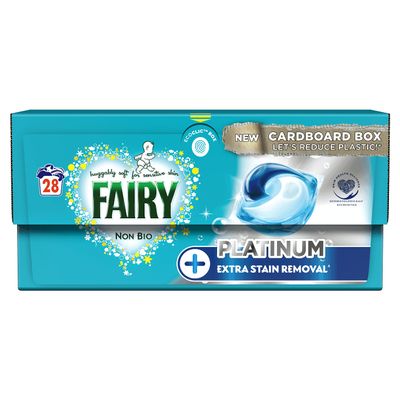 Fairy Non Bio PODS Washing Liquid Laundry Capsules, 28 count