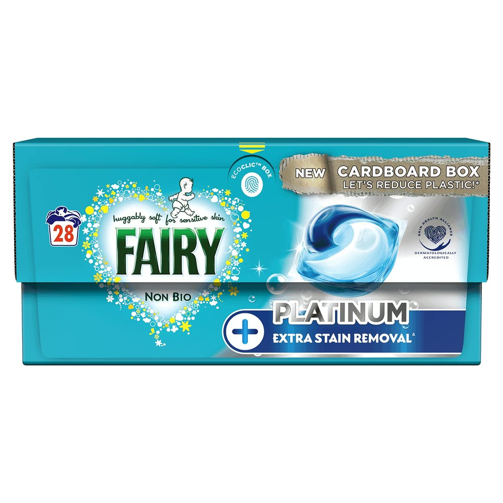 Fairy Non Bio PODS Washing Liquid Laundry Capsules, 28 count