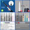 10 Pack Toothbrush Heads Compatible for Fairywill Toothbrush Heads FW-507/508/515/551/917/959/2011, FW-D1/FW-D3/FW-D7/FW-D8, Most SG Series, HP126A, TB-5 Moderately Soft Bristles Brush (Black) view 2