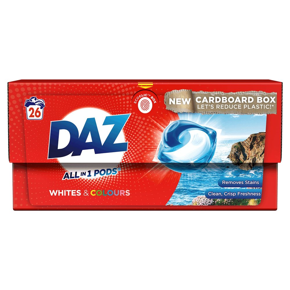 DAZ All-in-1 PODs Washing Liquid Capsules, 26 Count