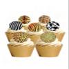 24 Precut Round Animal Print Leopard giraffe zebra Edible Wafer paper Cake Cupcake Toppers view 1