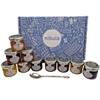 Luxury Jam and Marmalade Selection Hamper | Nibula Treats | Includes 10 Mini Jars of Preserve, Marmalade and Honey and a Jam Spoon | Ideal for Men and Women! view 1