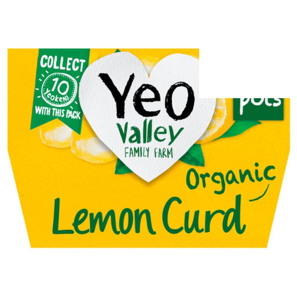 Yeo Valley Lemon Curd Yoghurt 4X120gr x 5 Pack