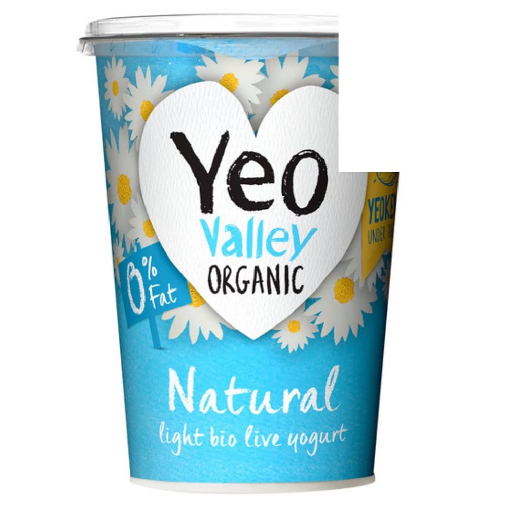 Yeo Valley 0% Fat Natural Yoghurt 500gr x 5 Pack