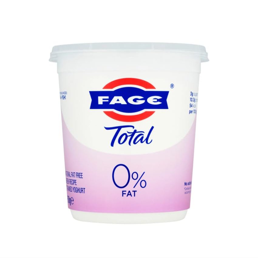 Fage Total 0% Fat Strained Greek Yoghurt  150g Pots, Pack of 10 | Thick, Creamy Fat-Free Greek Yogurt | High Protein, No Added Sugar