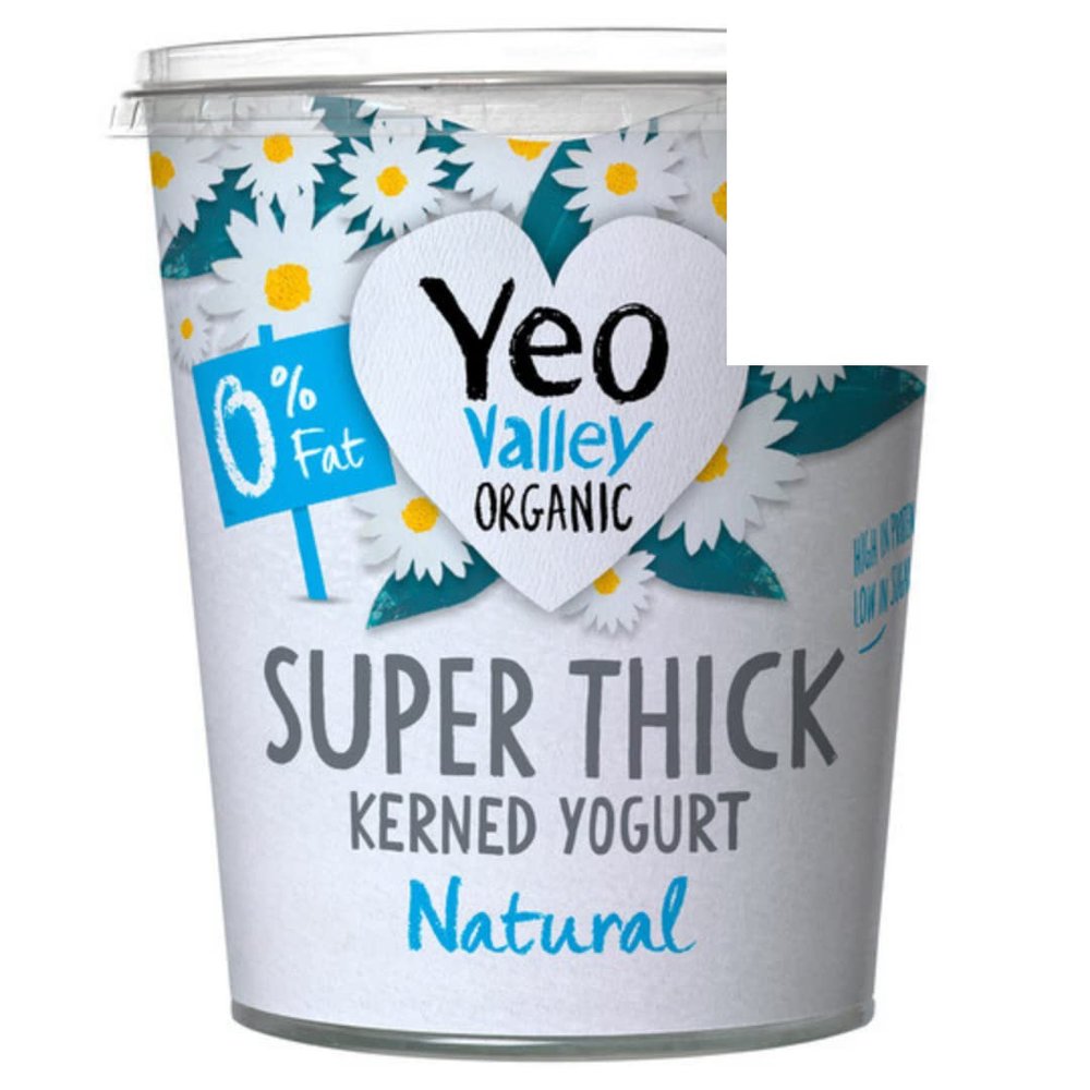 Yeo Valley Organic Super Thick Natural Yoghurt 850gr x 3 Pack