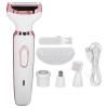 4 in 1 usb rechargeable electric shaver electric for women waterproof skin straightener stainless steel eyebrow view 1
