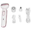 4 in 1 usb rechargeable electric shaver electric for women waterproof skin straightener stainless steel eyebrow view 2