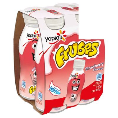 Frubes Strawberry Yoghurt Drink 4X180gr x 5 Pack